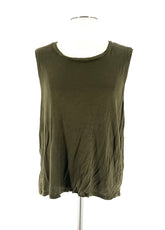 Womens Size XL Soft T-Shirt Tank Top By Hippie Chic Dark Green - TheRealThreads